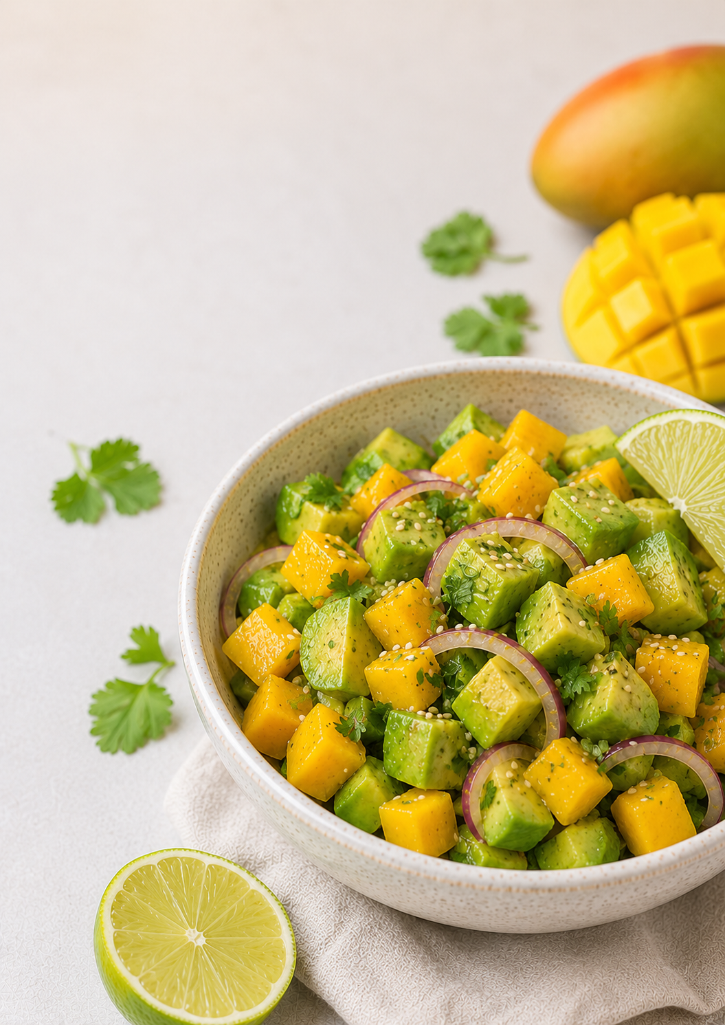 Mango-Avocado-Salat: Tropischer Sommer-Boost!